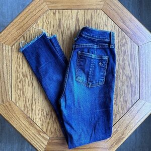 *RAG & BONE* Dark Wash Justine Skinny Cutoff Jeans Size 25